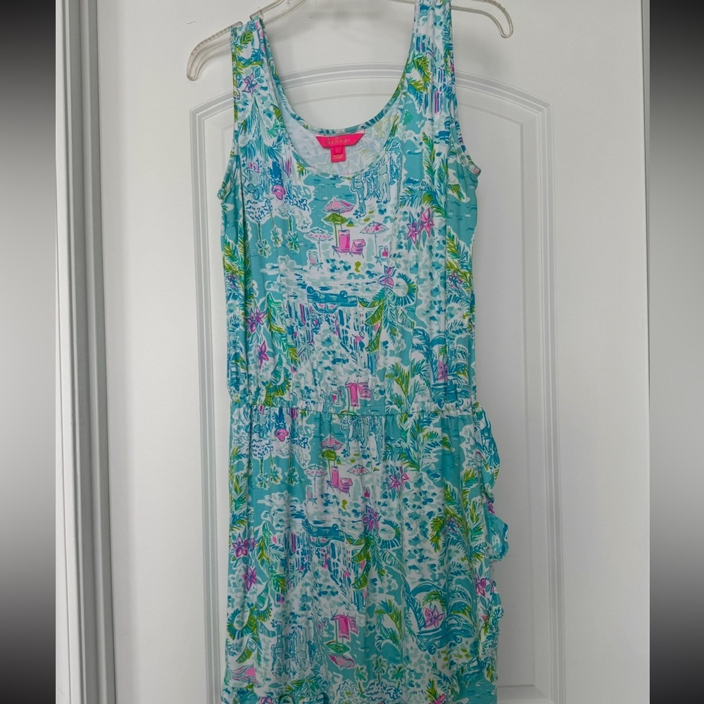 Lilly Pulitzer Positano Ruffle Romper Large